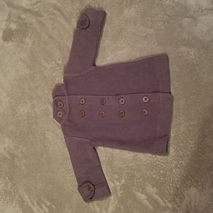 Kate Quinn organics brown 12-18 months 100% organic cotton lined coat